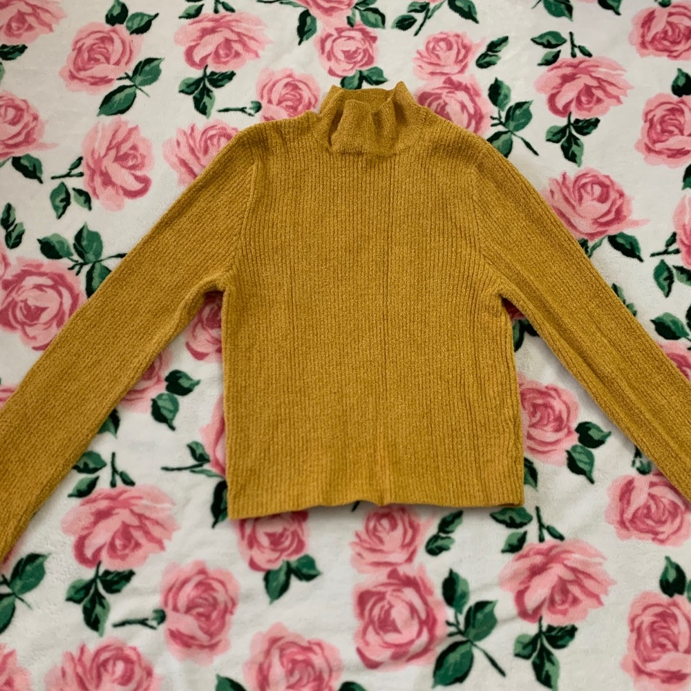 Forever 21 Cropped Mock Neck Top.